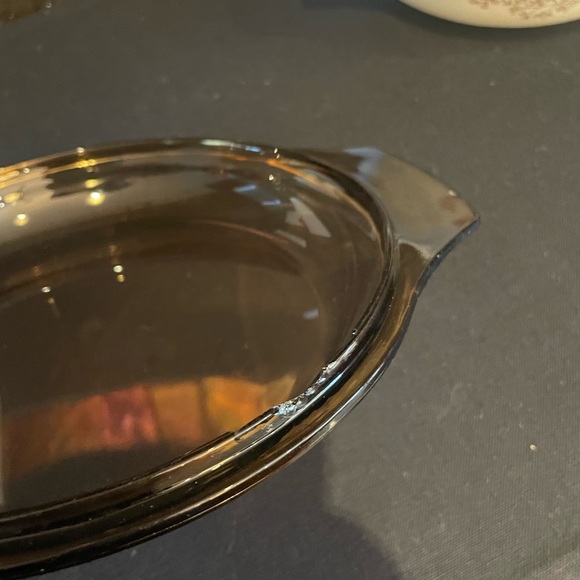 Rare Vintage Pyrex England Country Autumn Casserole Dish with Smokey Lid - Picture 12 of 16
